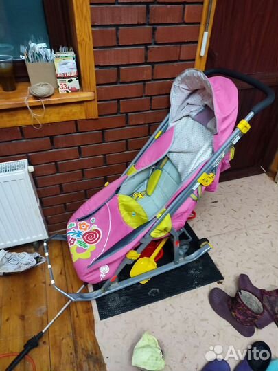 Детские санки коляска бу