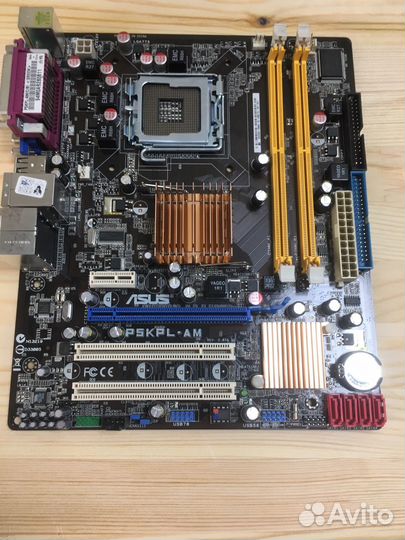Материнская плата 775 asus P5KPL-AM без планки