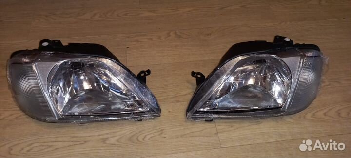 Фара renault logan 05-10 LH хрусталь, с корректор