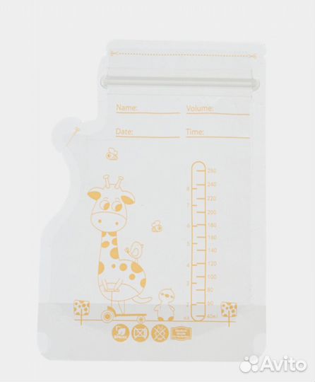 Пакеты стерильные для грудного молока