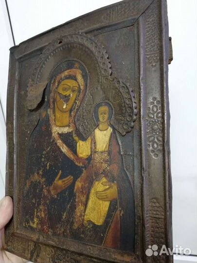 Икона Старинная Смоленская Бм