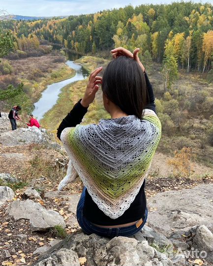 Бактус, шаль, шарф, палантин