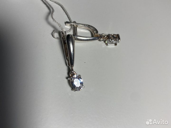 Серьги серебро 925