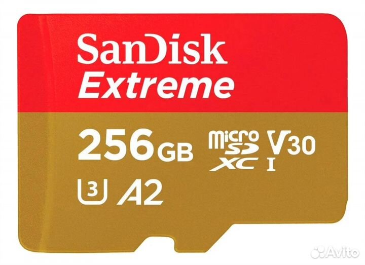 Карта памяти 190/130 256гб SanDisk Extreme microSD