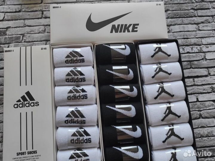 Носки Nike Puma Adidas Reebok