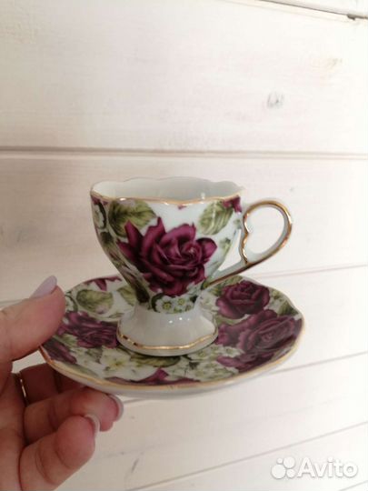 Чешский фарфоровый кофейный сервиз новый