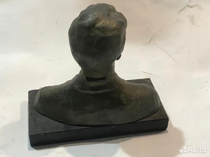 Бюст С.Есенина.Силумин мрамор СССР