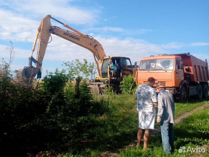 Расчистка участка,выравнивание участка,удалить пни