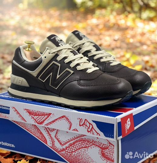 New Balance 574 кожаные