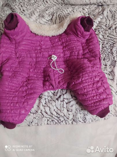 Комбинезон для маленькой собачки зима