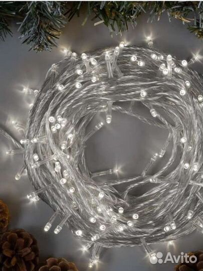 Гирлянда занавес штора нить