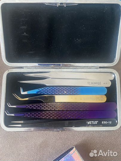 Пинцеты для наращивания ресниц