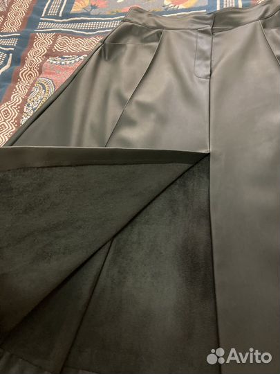 Кожаная юбка zara