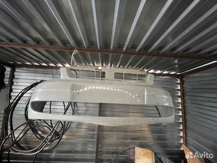 Передний бампер на priora 1