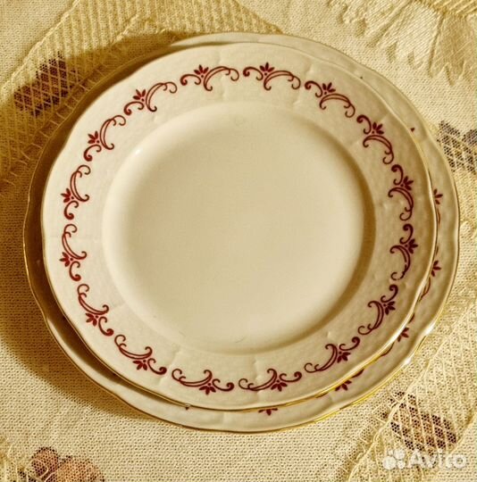 Тарелка сервировка чехословакия фарфор