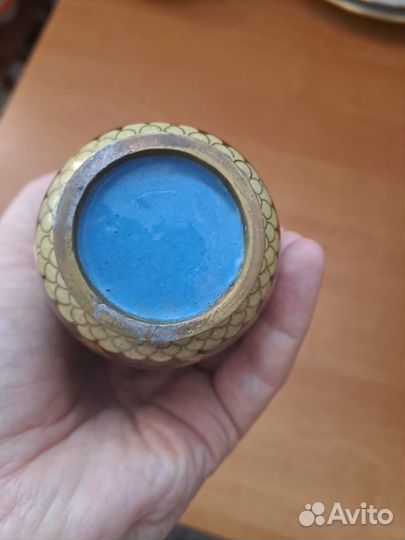 Ваза клуазоне дракон редкая