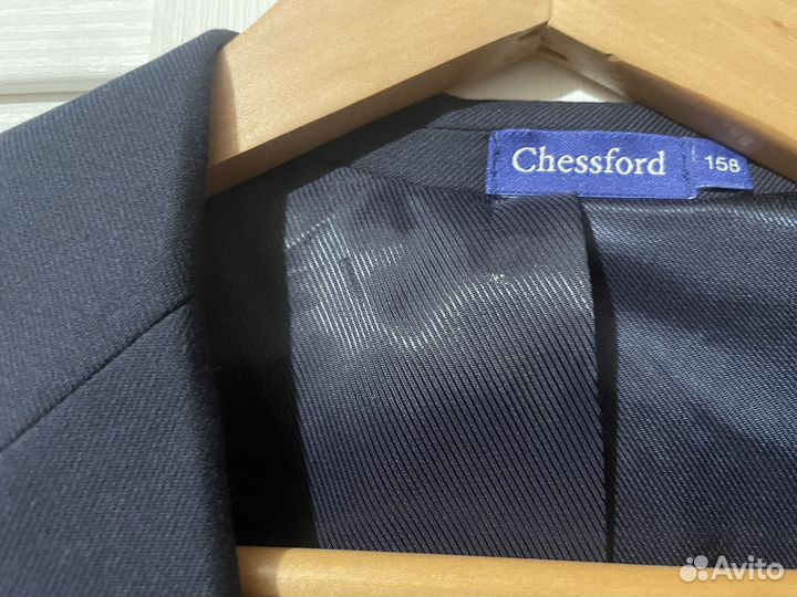 Пиджак школьный для мальчика 158 синий