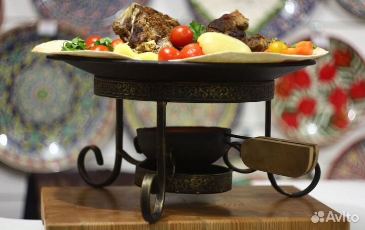 Садж чугунный 40 см с подставкой