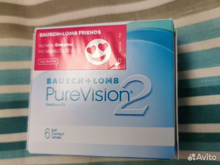 Линзы контактные Pure Vision