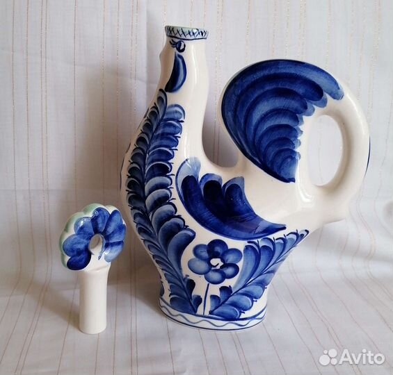 Штоф Петух зик фаянс СССР