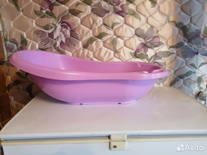 Ванночка для купания новорождённого +гамак и горка