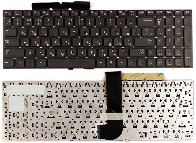 Клавиатура для Samsung RC528 RC530 Q530 черная
