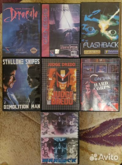 Картриджи Sega mega drive 2