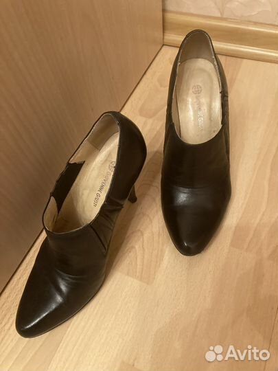 Ботильоны из натуральной кожи