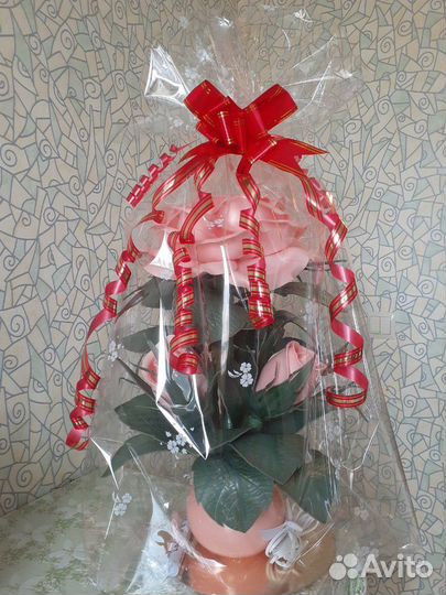 Торшер роза из изолона