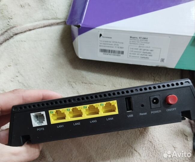 Оптический терминал gpon GM-6 от Ростелеком