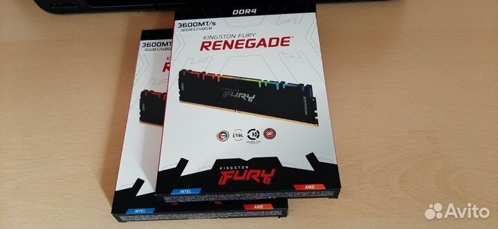 Оперативная память Kingston 16Gb DDR4 3600MHz