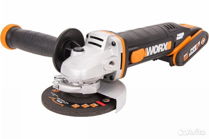 Аккумуляторная угловая шлифмашина worx WX800