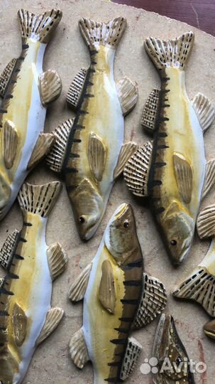 Набор керамических рыбок-Магнитов из 4 рыбок