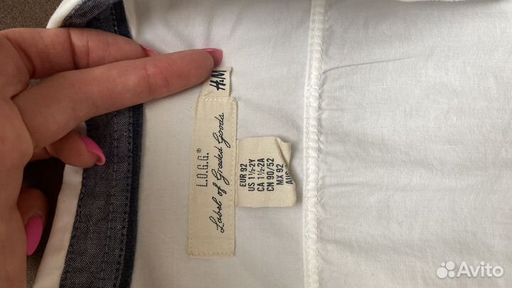 Рубашка H&M для мальчика 92 размер
