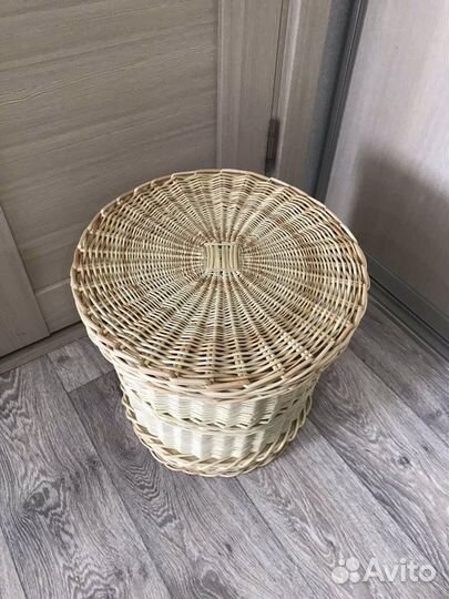 Корзина интерьерная, плетеная из ивы