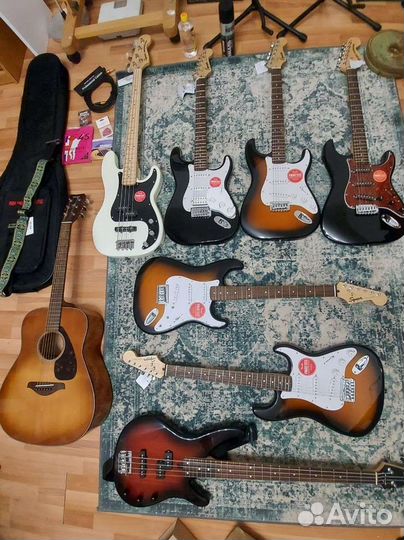 Музыкальные оборудование, гитары и другое
