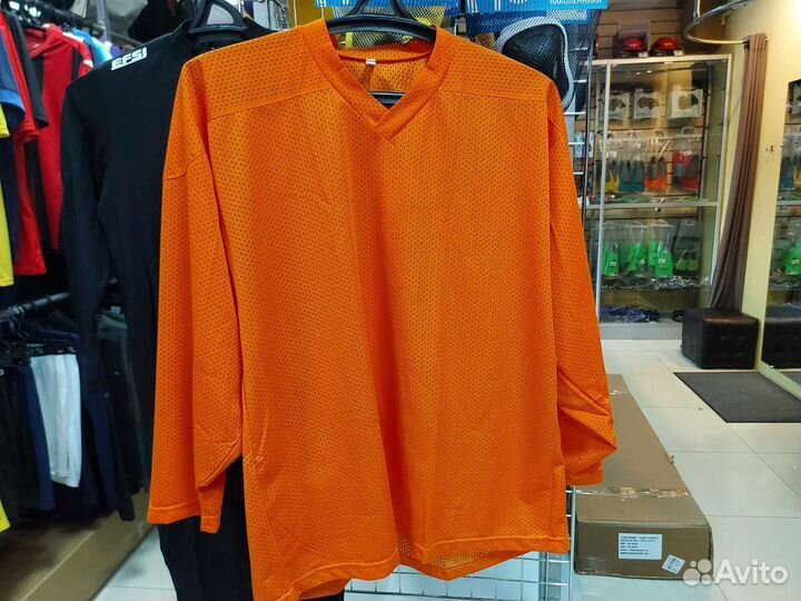 Хоккейный свитер тренировочный однотонный