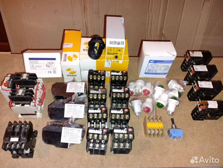 Реле тепловое, пускатели, фотореле и др