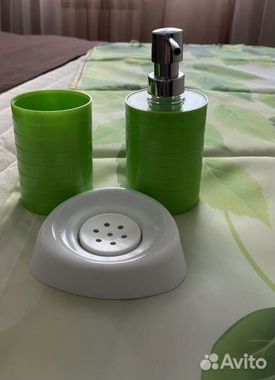 Набор для ванной комнаты со шторой для душа