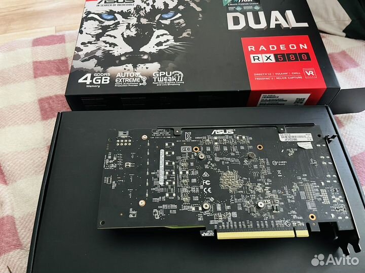 Видеокарта rx580 4gb