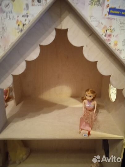 Эко кукольный домик/стеллаж для книг