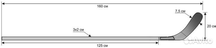 Клюшка хоккейная Leco-IT Starter