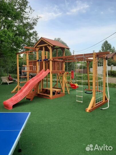 Игровые деревянные площадки для детей