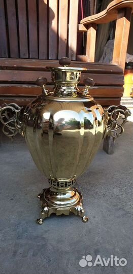 Царский самовар на дровах на 4л