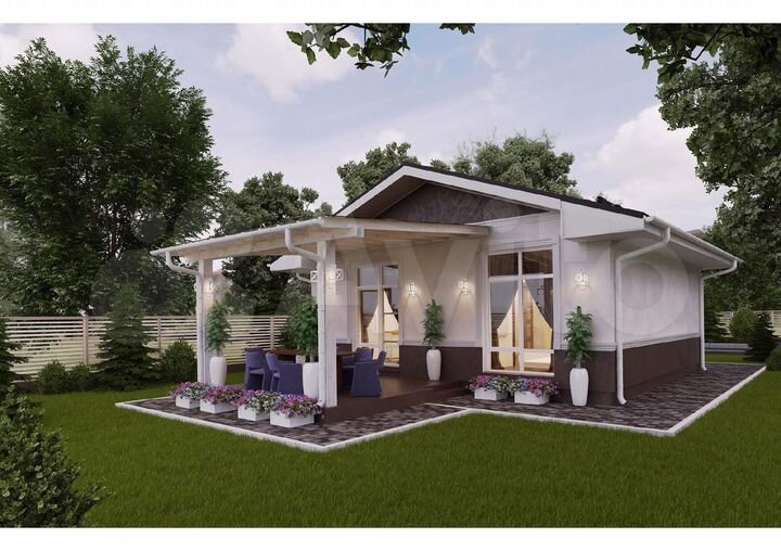 Дом 67 м² на участке 10 сот.