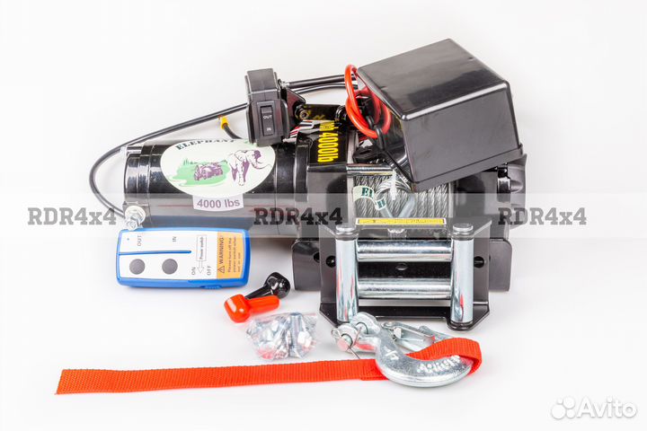 Лебедка Elephant 4000LBS / 1814 кг для квадроцикла