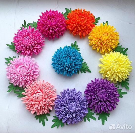 Хризантемы - резиночки