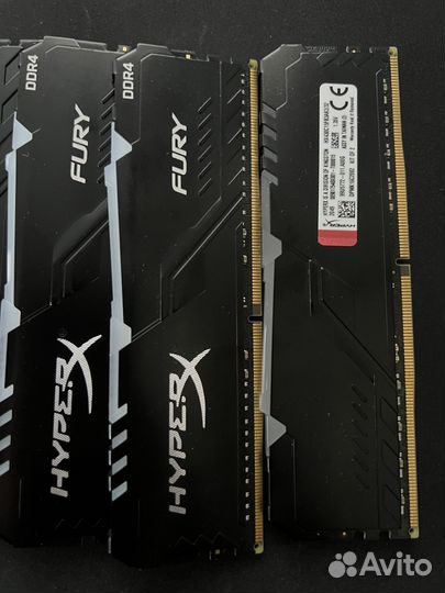 Оперативная память Hyperx Fury RGB ddr4