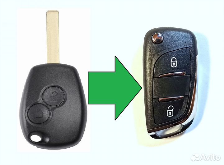 Ключ зажигания Renault Clio Kangoo Master Modus