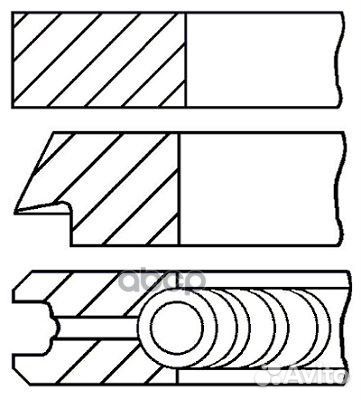 08-114400-55 кольца поршневые BMW E65/E66/E67